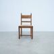 Set of six French dining chairs