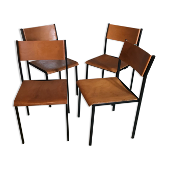 Set of 4 vintage chairs Hiller 1980's