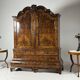 Dutch burr walnut cabinet ca. 1740