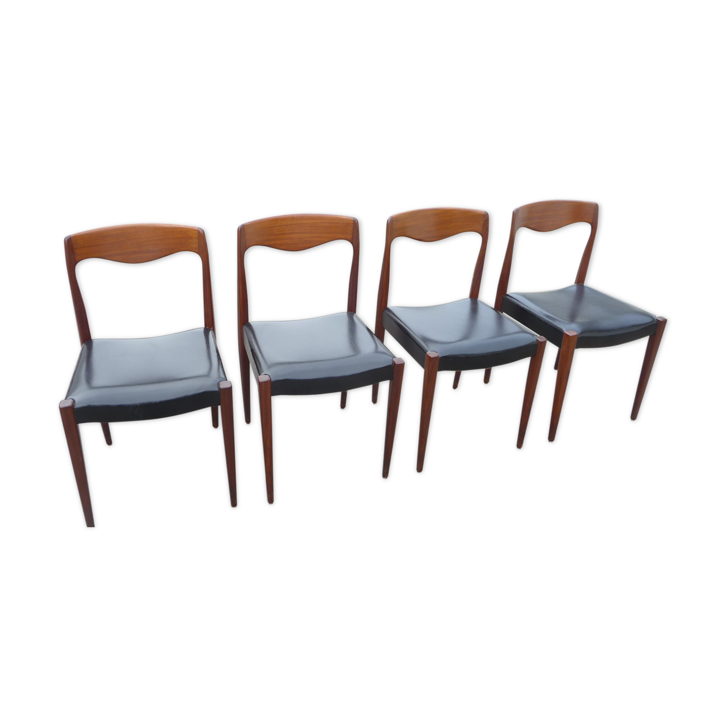 4 scandinavian chairs 50/60
