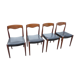 4 scandinavian chairs 50/60