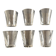 Set of 6 Lalique modernist glasses 1960 Kent crystal tumblers.
