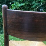 6 wooden and straw chairs, Scandinavian design Cees Braakman for Pastoe, 1960