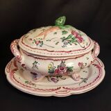 Vegetable tureen on display dish Henri Chaumeil