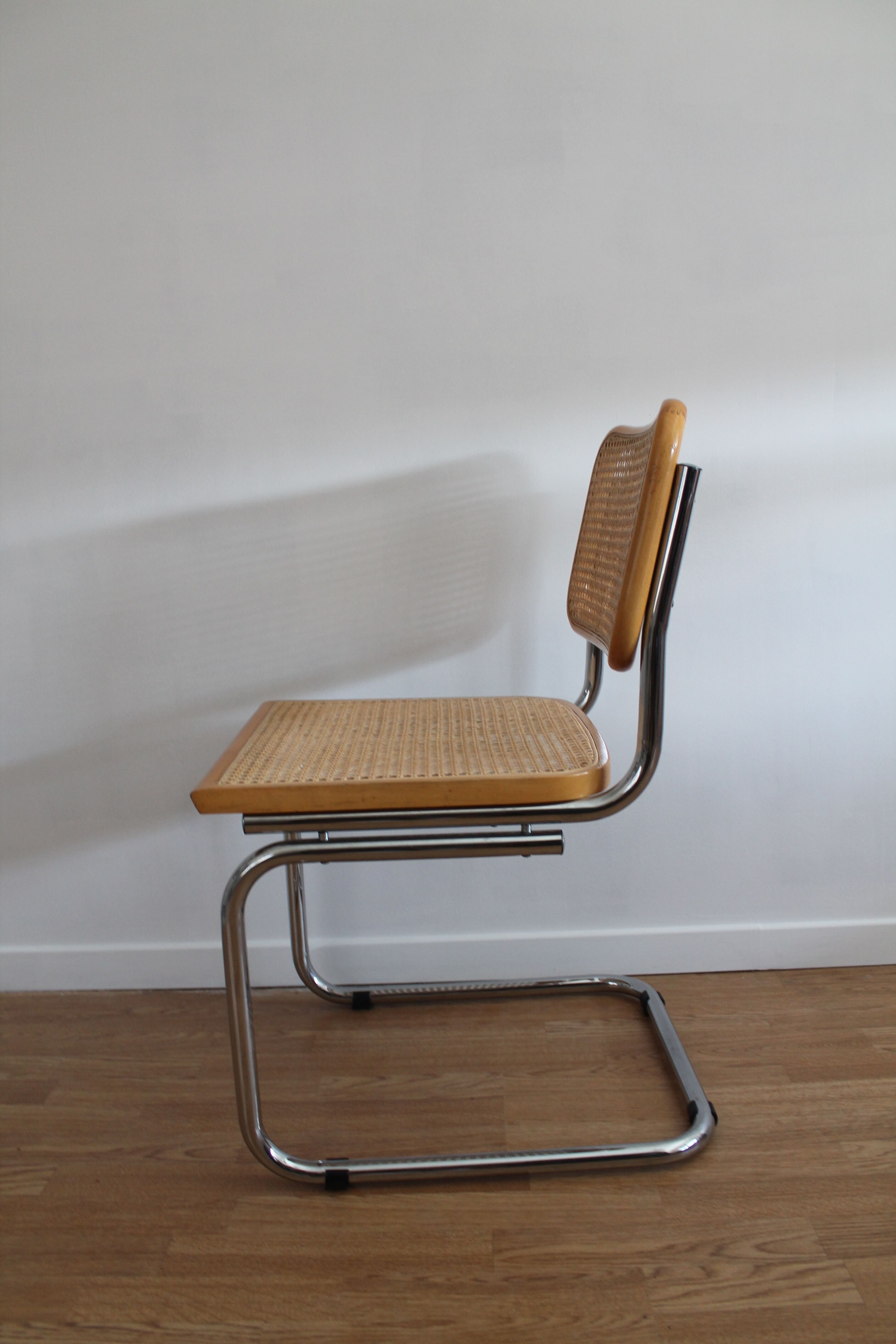 Lot de 6 chaises Cesca B32 par Marcel Breuer