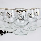 6 glasses of cognac "N"