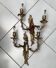 Pair of Chinese bronze wall sconces from the 19th century.