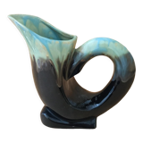 Flared ceramic vase with numbered handle