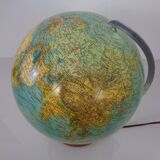Vintage Illuminated Duo Glass Globe by Paul Oestergaard for Columbus, Germany, 1950s