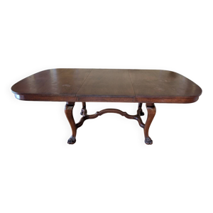 Table Chippendale acajou - rallonges