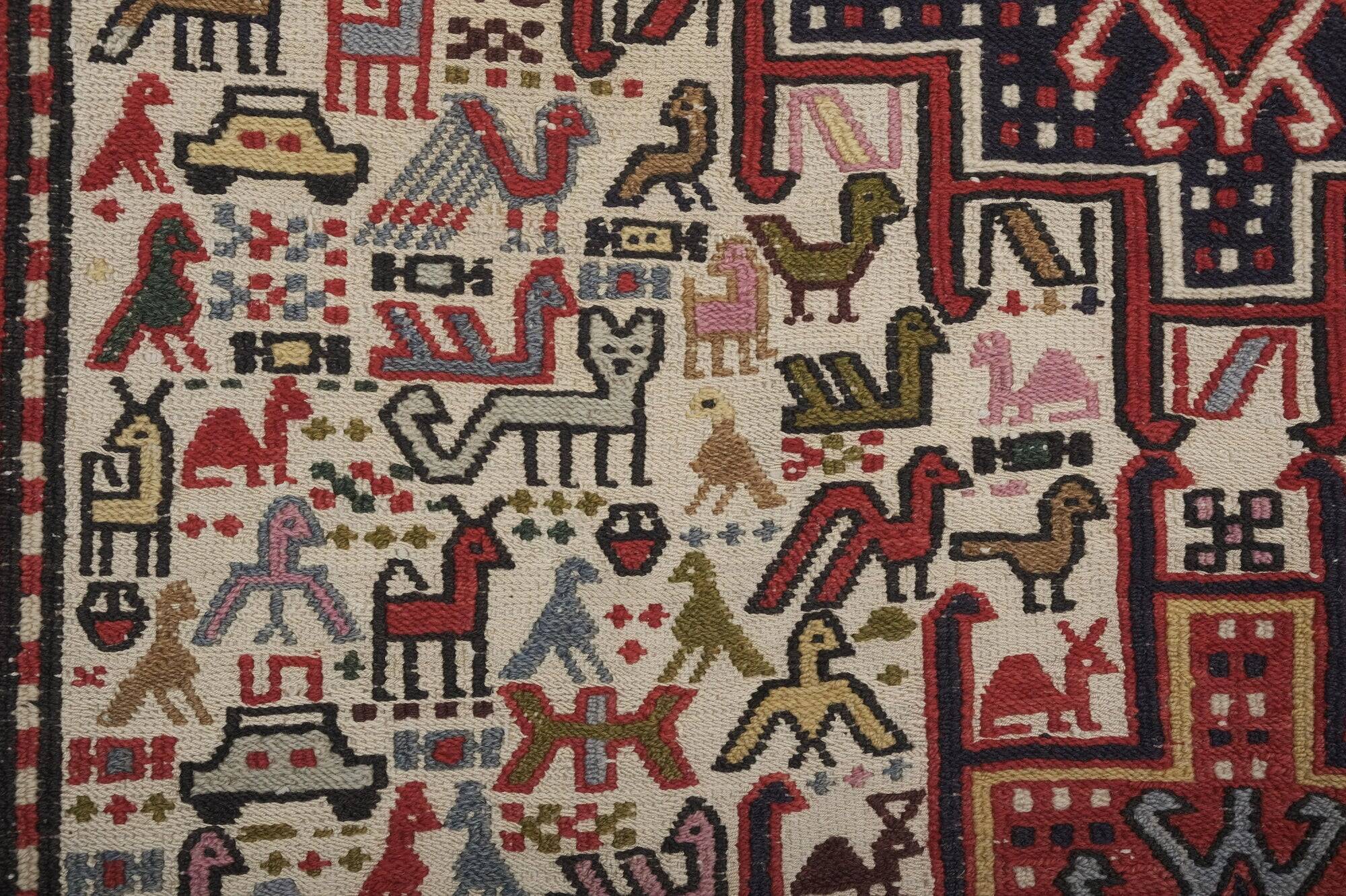 Vintage handmade Turkish rug 120x193 cm