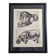 Illustrated plate, Studies of a lion and a hippopotamus, signed A. Margat, 1930