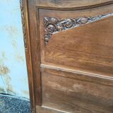 Solid oak headboard, 1930s