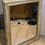 Mirror 1900 original wood 70x58 mercury glass
