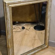 Mirror 1900 original wood 70x58 mercury glass