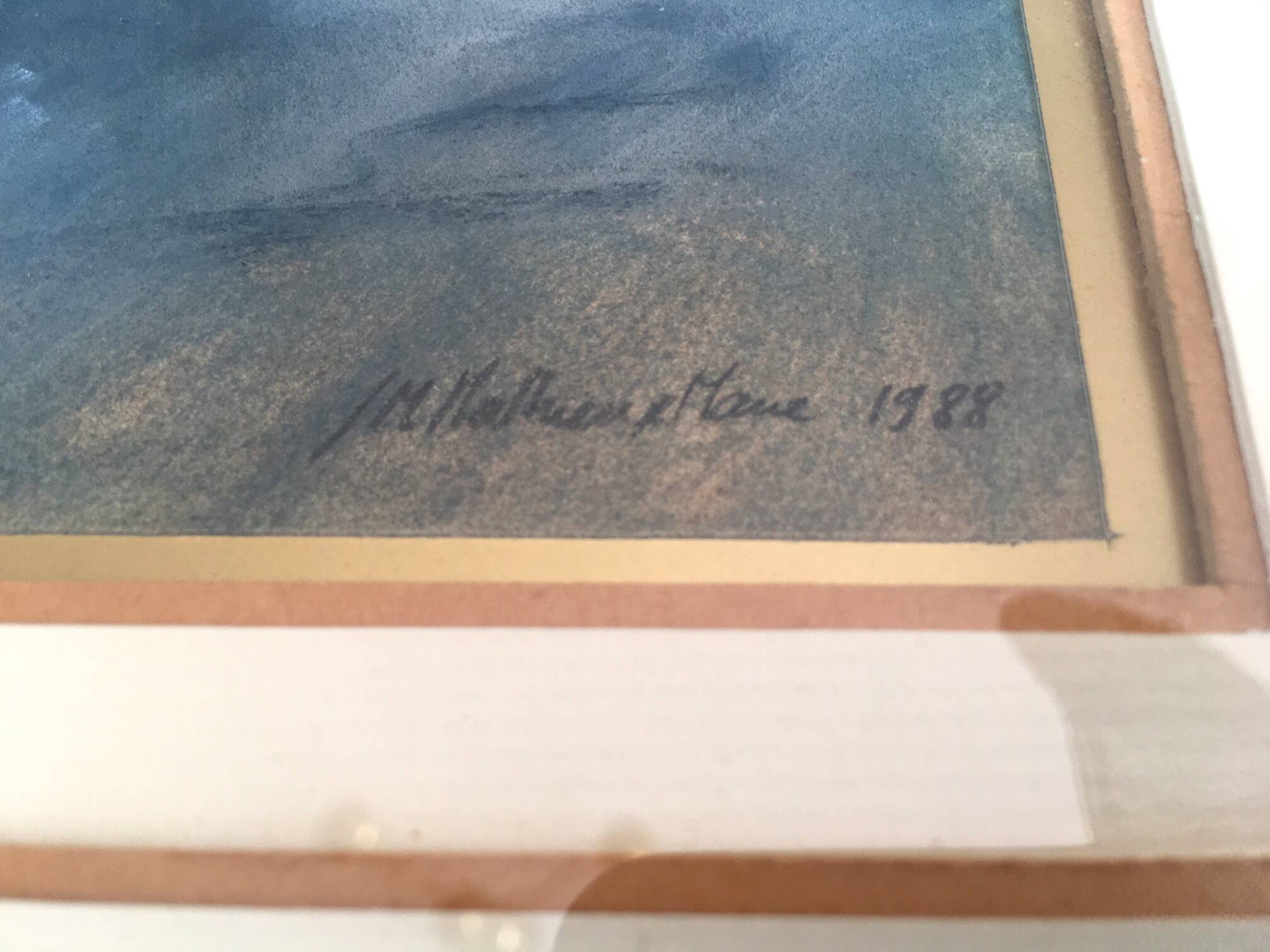 Abstract painting by Jean-Michel Mathieux-Marie (1947 -)