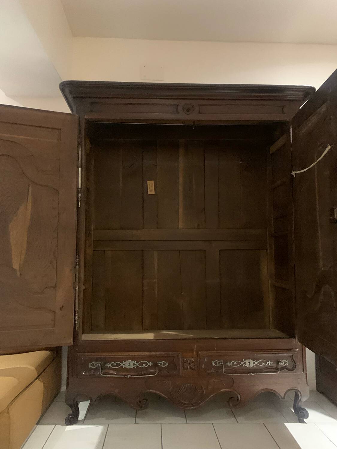 Antique Lorraine Wardrobe, 18th Century, Rustic Oak