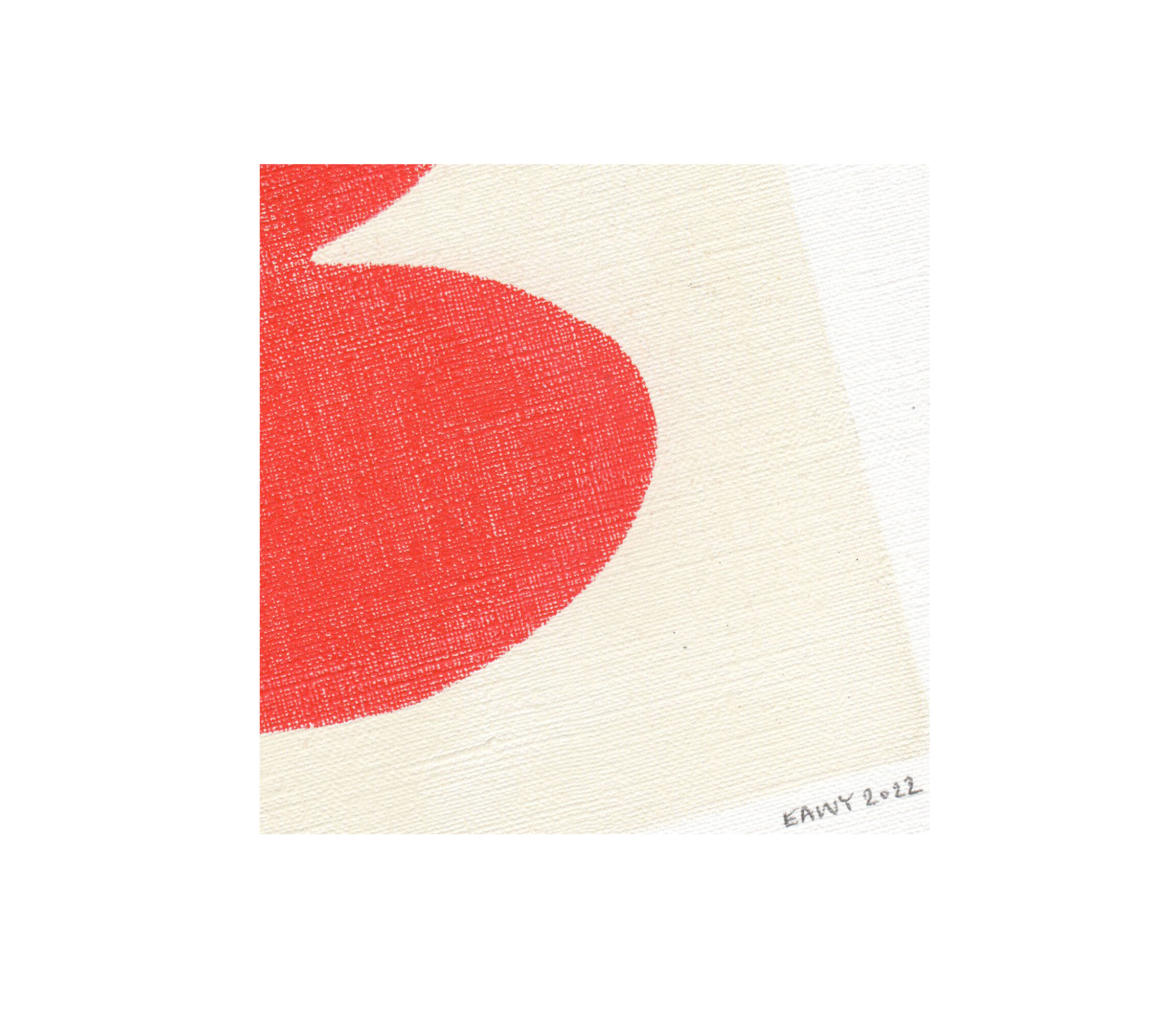 Series of 4 paintings on paper signed Eawy