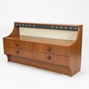 Scandinavian teak chest of drawers from the 1960s.