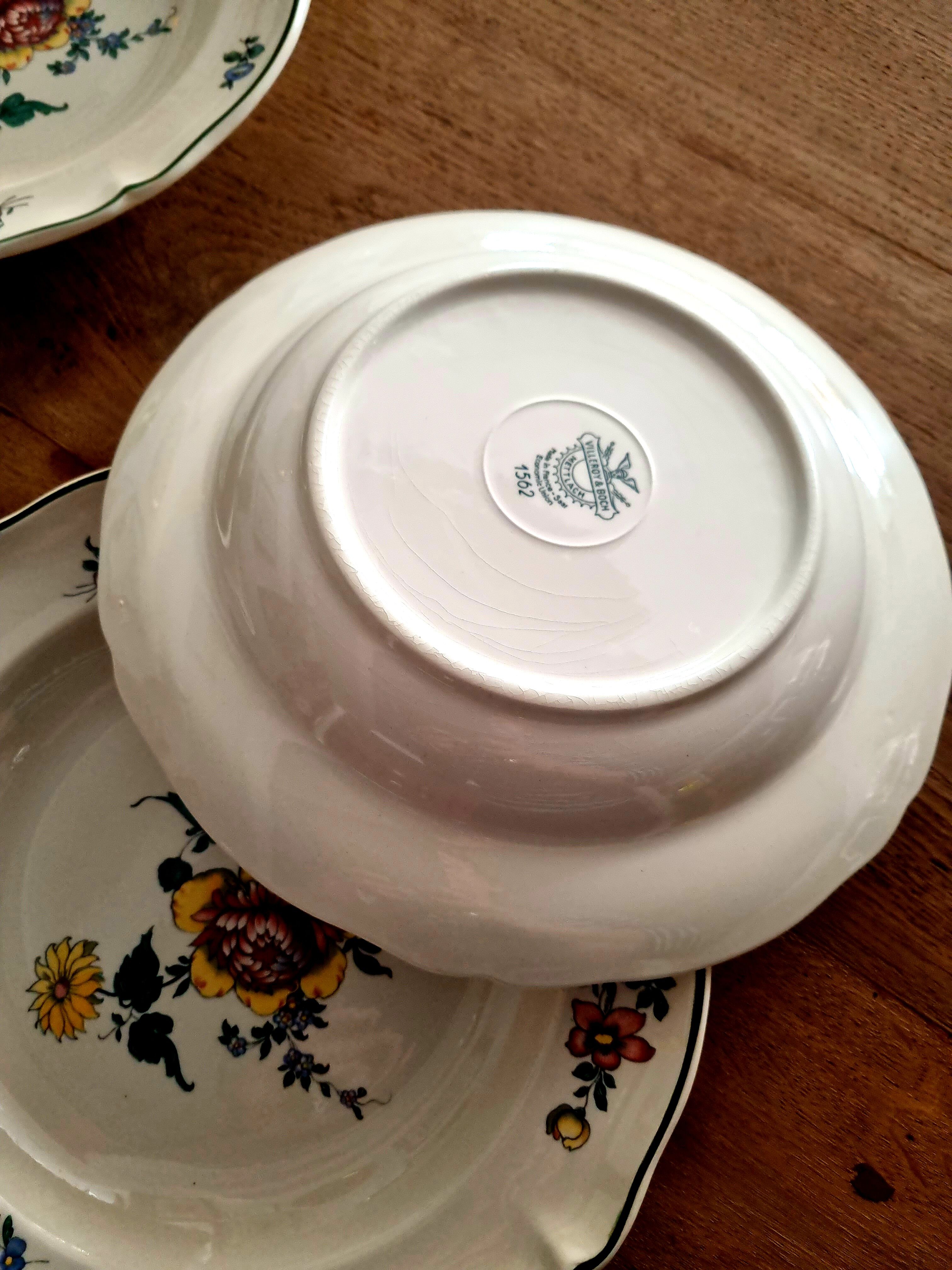 Set of 4 hollow plates Villeroy and Boch 1562