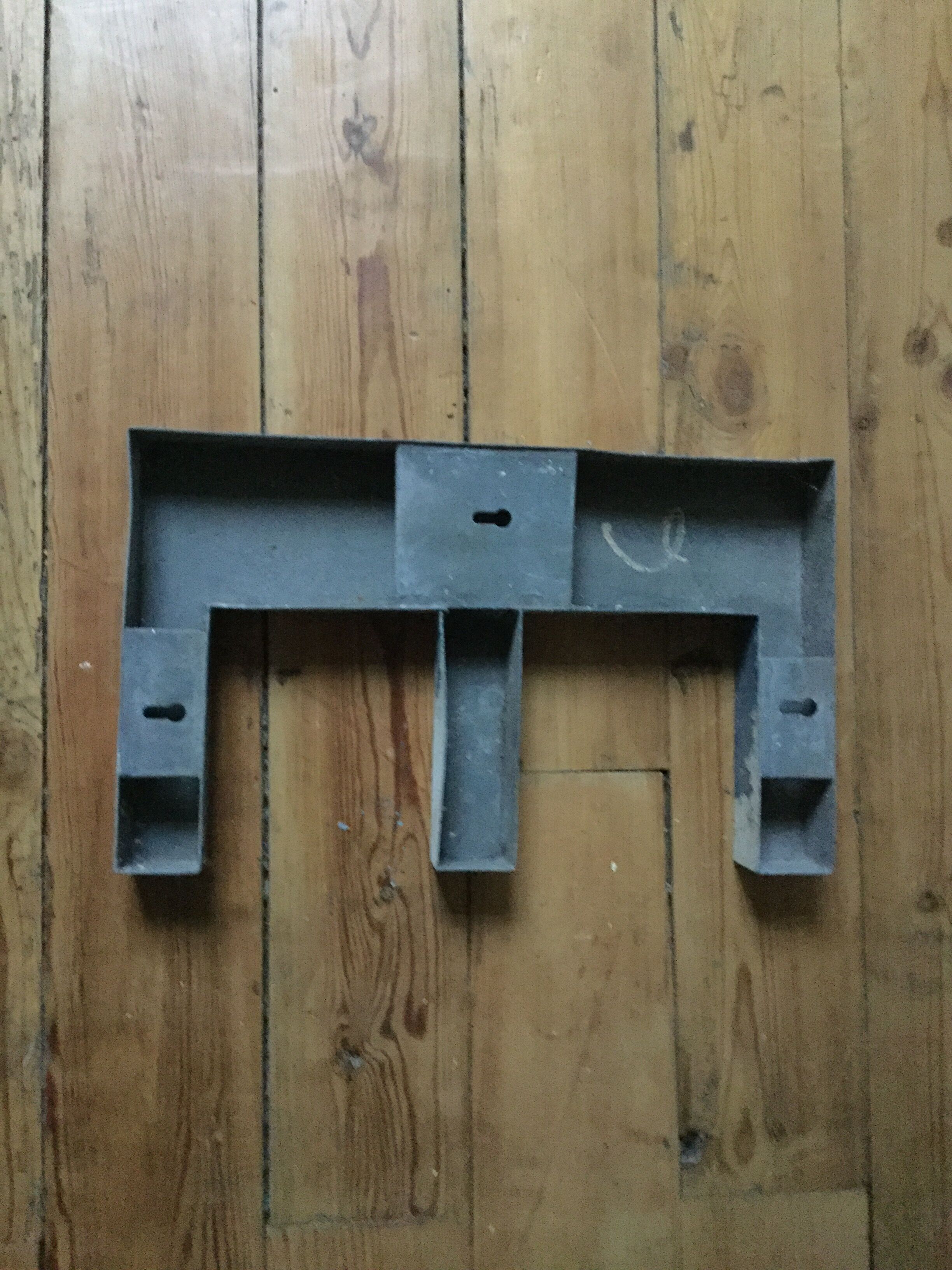 Old zinc sign letter