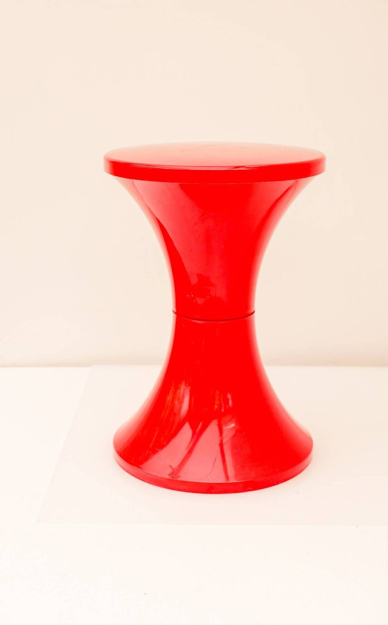 Original Tamtam Seat from the 1970s by Henry Massonnet – Bright Red