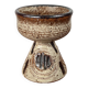 Mid-century modern Danish studio pottery candlestick by Tingkeramik, 1960s