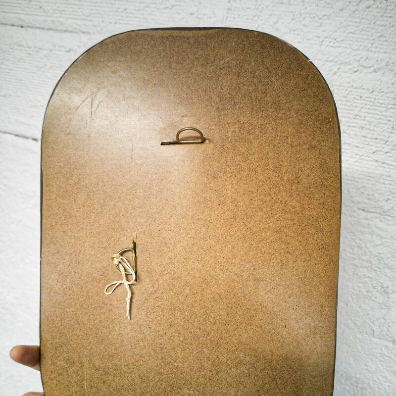 Brass mirror 43x29cm