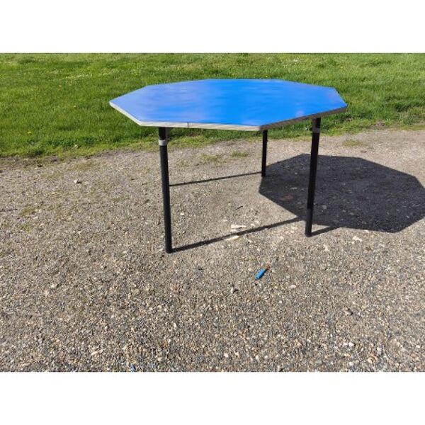 Table de collectivité octogonale vintage