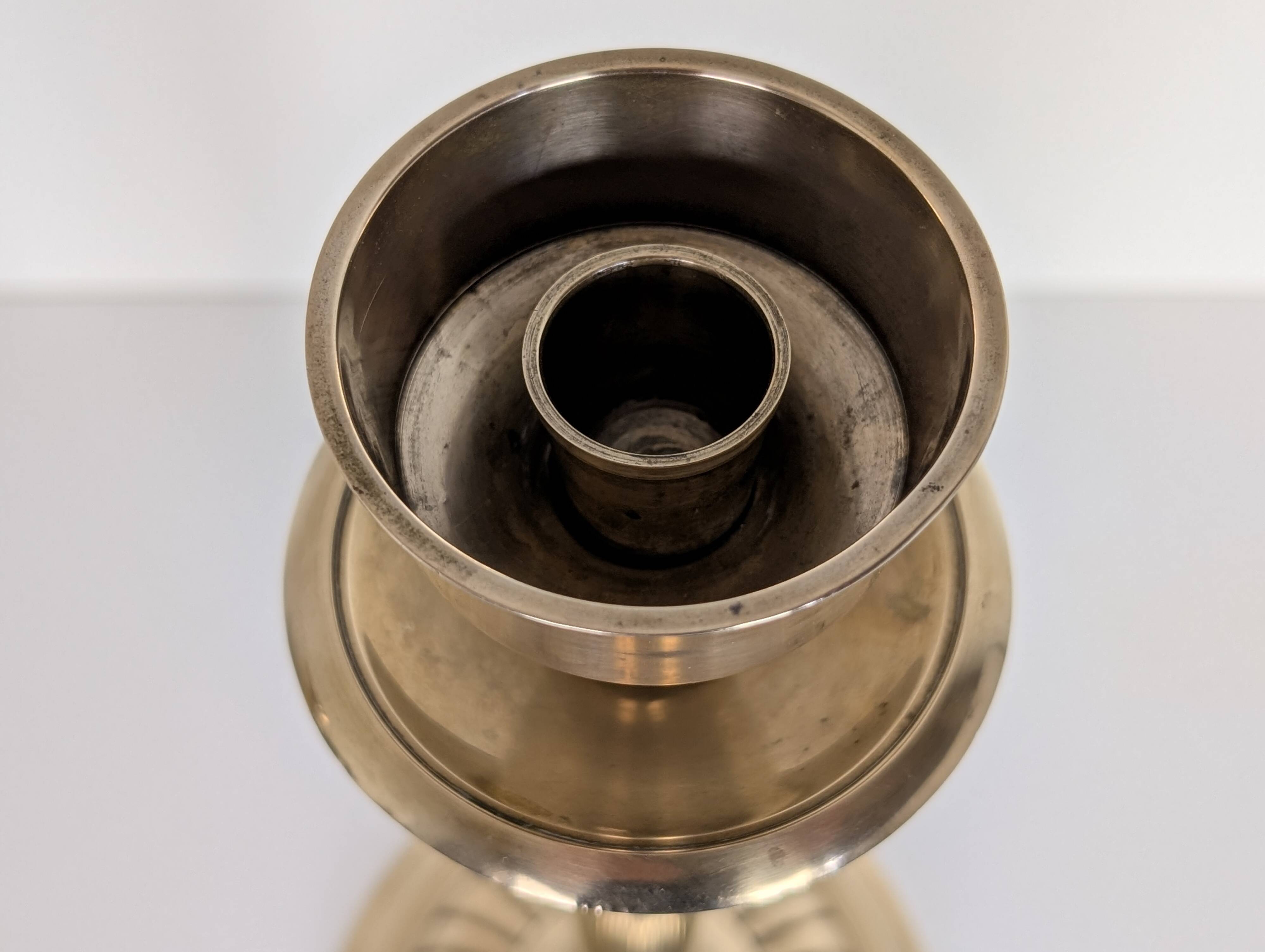 Pair of brass candlesticks