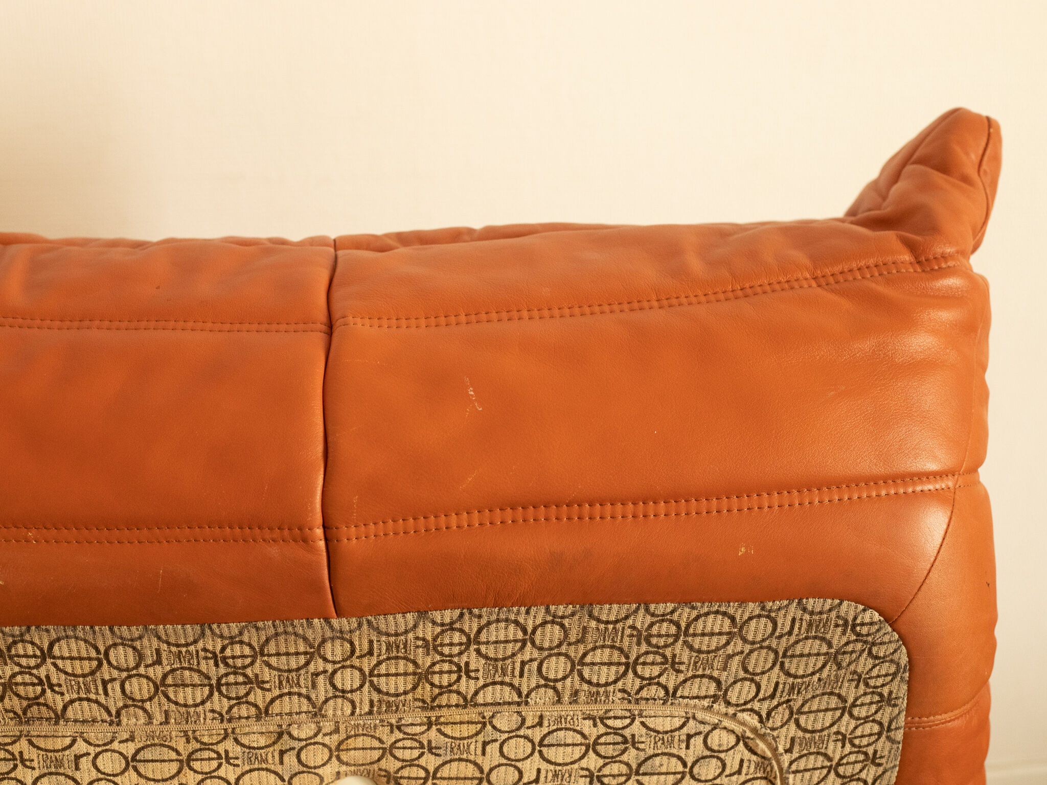 Togo leather armchair by Michel Ducaroy for Ligne Roset