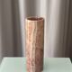 Vintage Italian Red Onyx Cylinder Vase, 1970s