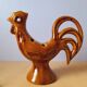 Ceramic rooster flower frog, 1960
