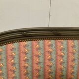 Louis XVI style bed in patinated beech, 20th century