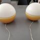Paire de lampes de table en verre vintage