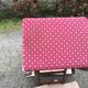 Vintage morris armchair in beech and fabric bordeaux napoleon iii