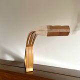 Lampe minimaliste en bois 1980