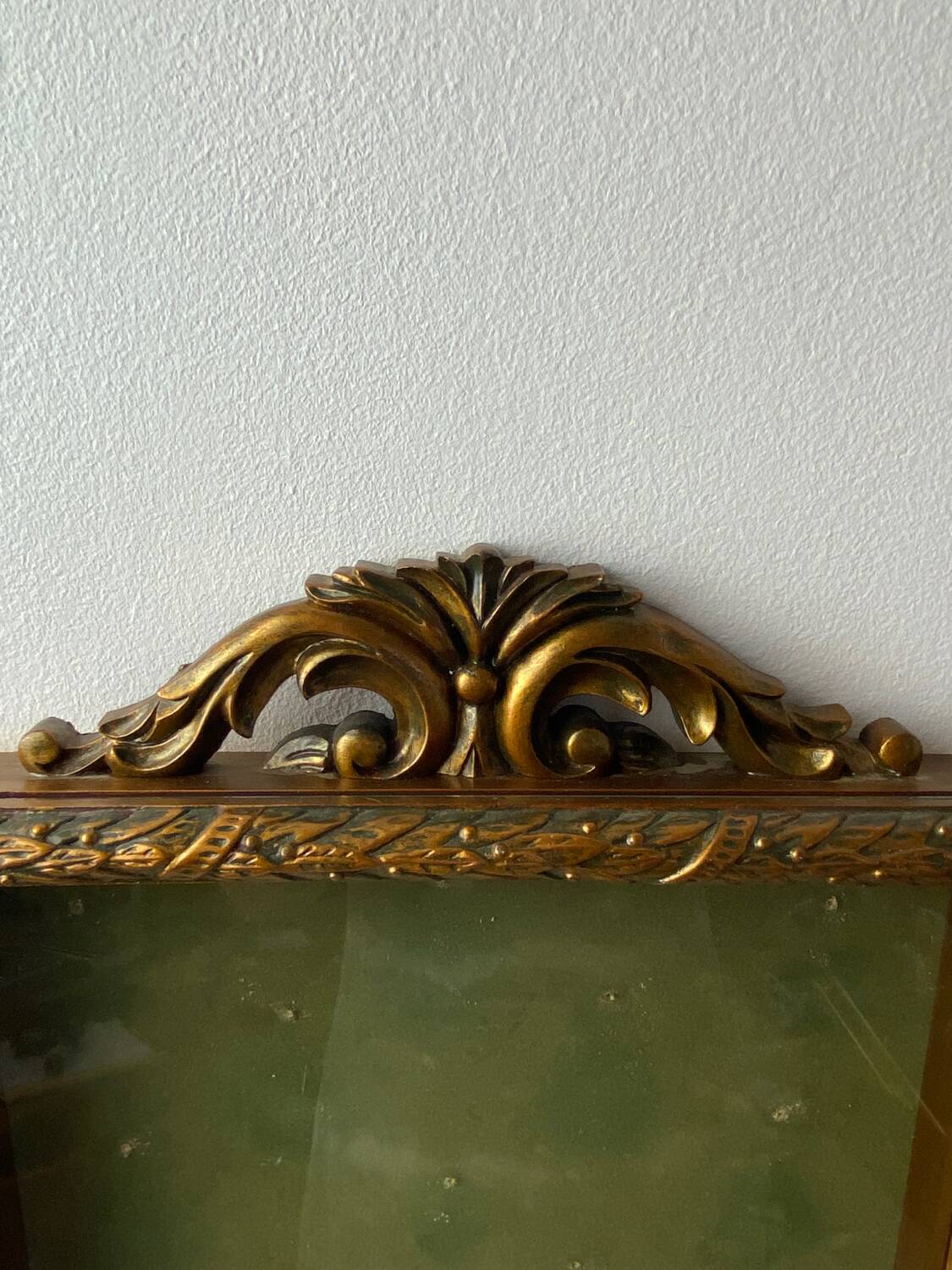 Wooden and glass wall display case