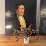 Duo portraits of a young couple painting on oil