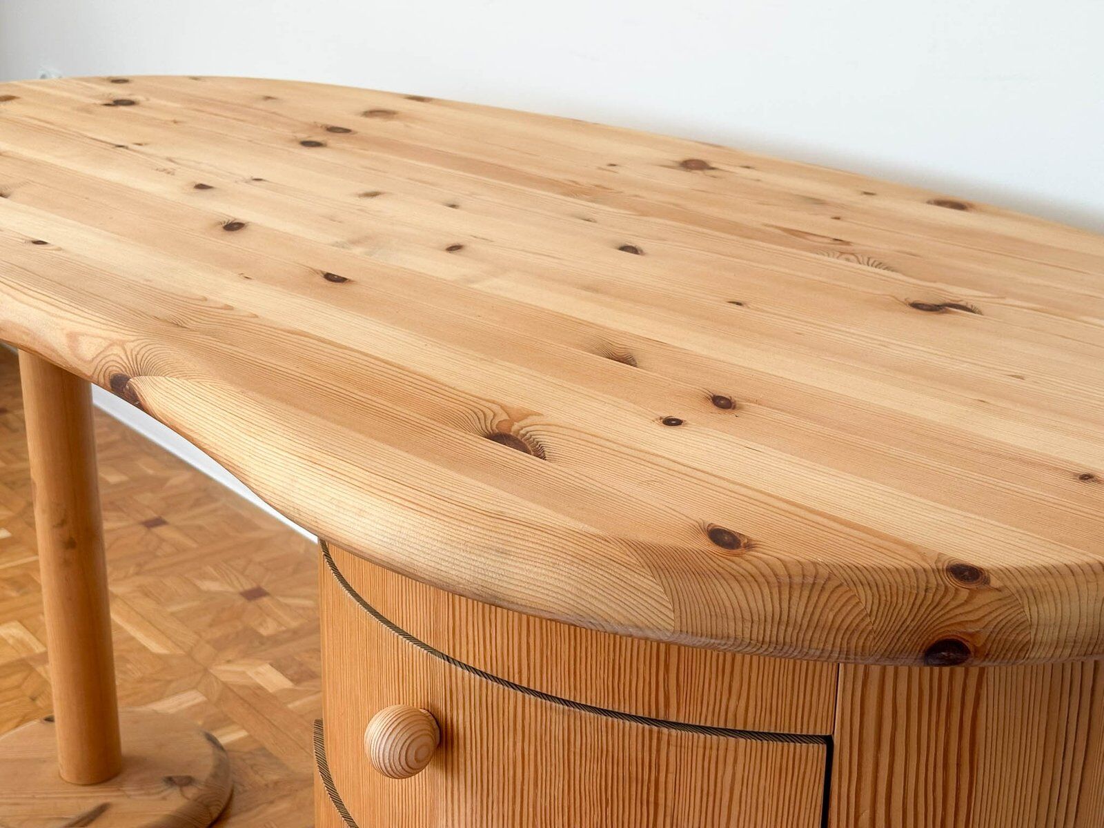 Kidney-shaped desk attributed to CFC Silkeborg, Denmark, 1990s