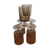 6 verres à pieds