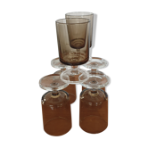 6 verres à pieds