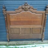Antique headboard in solid oak