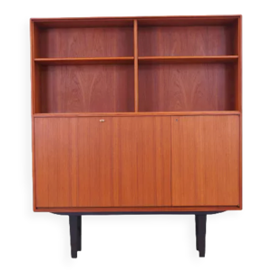 Bibliothèque en teck, design scandinave,