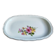 Vintage oval serving platter in white porcelain
