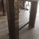 Ancien établi plateau bois piétement UPN