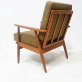 Scandinavian armchair in solid teak