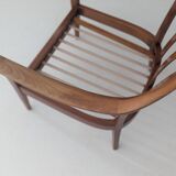 Mid-Century Wilhelm Knoll Cherry Wood Armchairs, Germany, 1960s