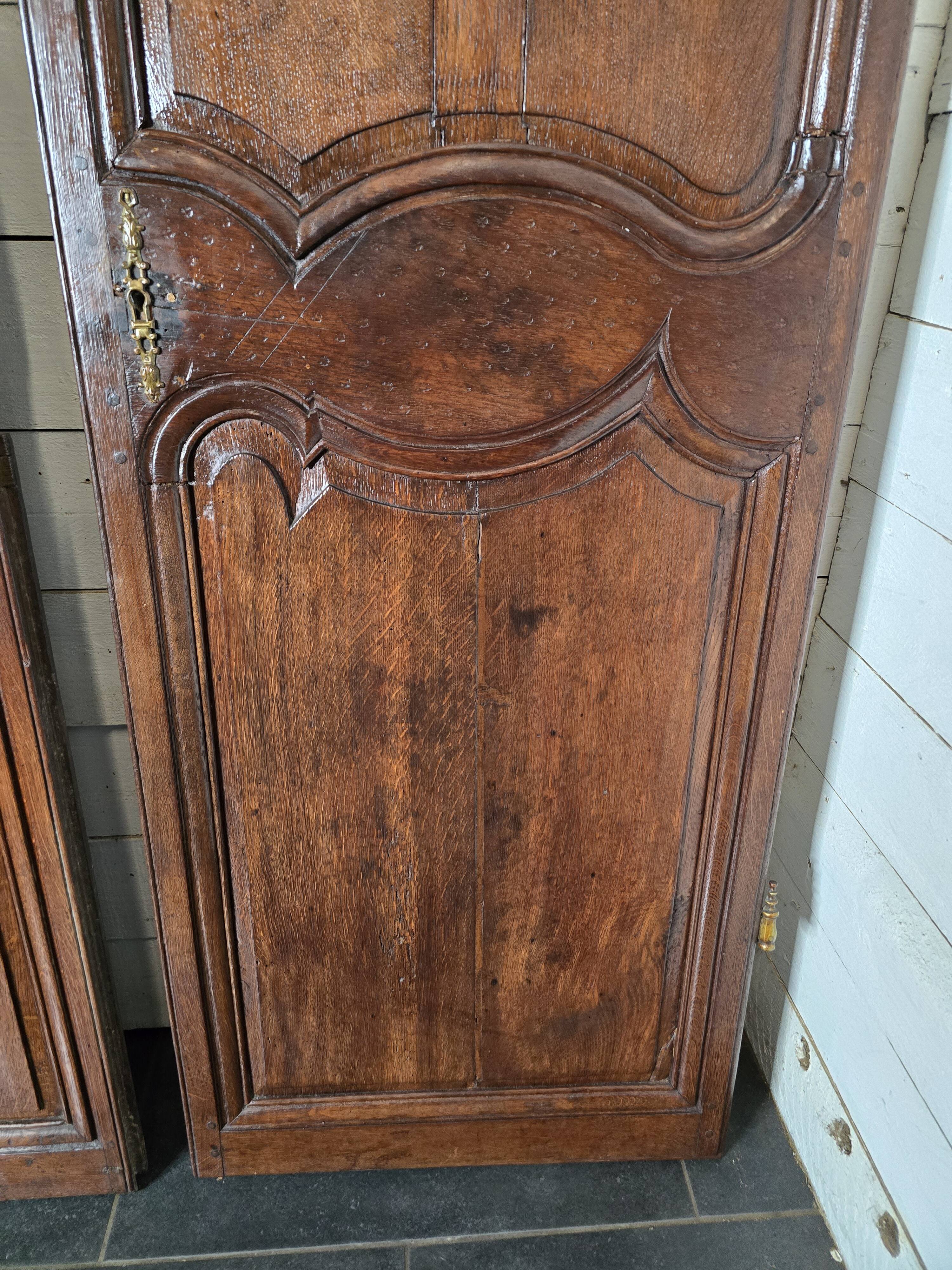 Pair of 19th century oak doors