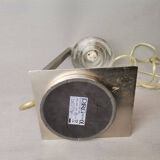 Chromed metal halogen dimmer desk lamp